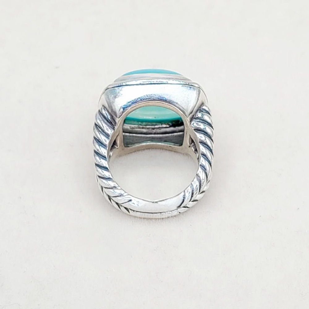 David Yurman Albion 17mm Aqua Chalcedony Ring - Picture 5 of 9